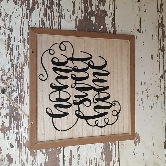 HOME SWEET HOME Wood sign | Farmhouse sign for Porch Entryway Accent Decor - Picture 3 of 3